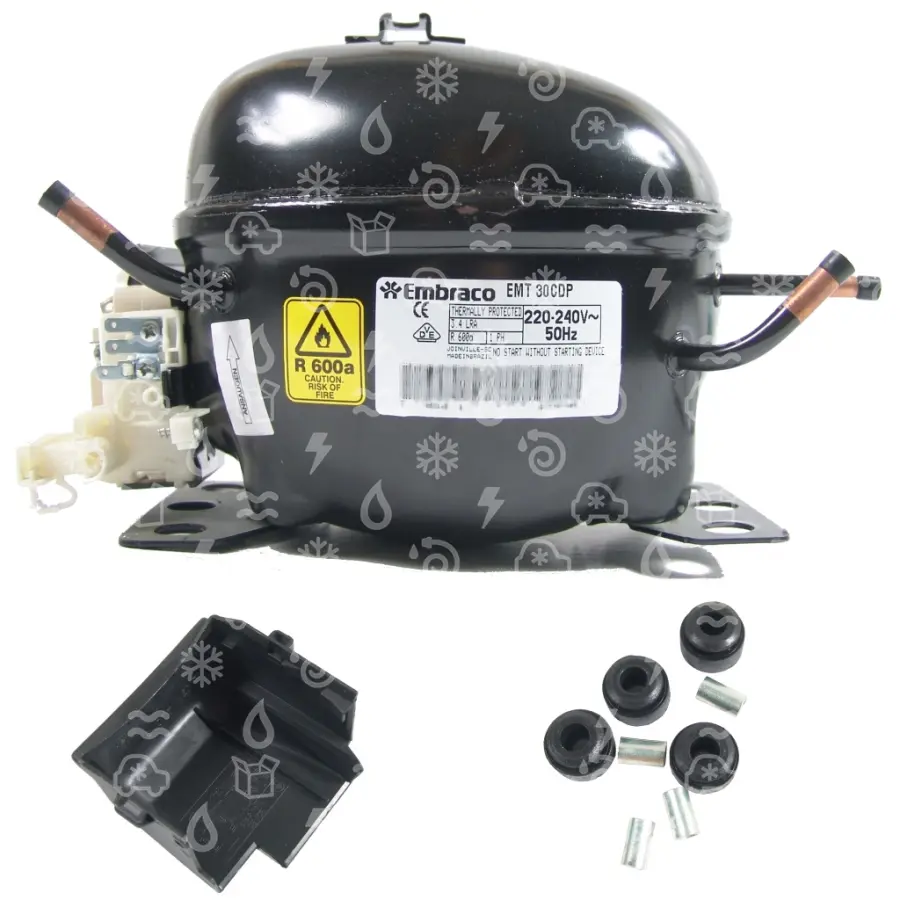 kompresor EMBRACO EMT30CDP, HBP - R600a, 220 - 240 V,50 Hz, EMU515